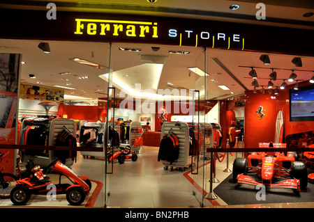 Ferrari store, Wynn hotel casino, Macau, Cina Foto Stock