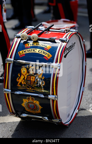 Il Royal Logistic Corps il corteo. Foto Stock