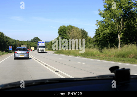 Automobili e camion in Ilminster Bi-Pass A303/A358 a Taunton Foto Stock