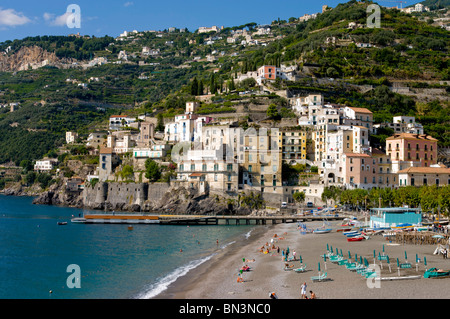 Spiaggia, Amalfi, Campania, Italia, Europa Foto Stock