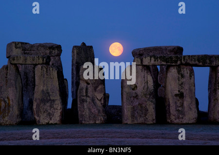 Stonehenge, Wiltshire, Regno Unito, Inghilterra, Europa Foto Stock