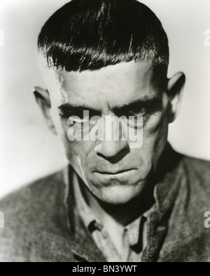 BORIS KARLOFF (1887-1969) l'attore inglese più famoso come Frankenstein nel film del 1931 Foto Stock