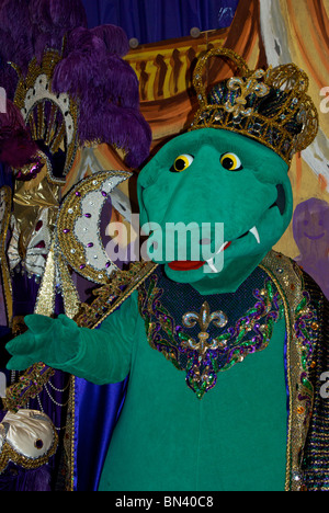 Mardi Gras museo di Imperial Calcasieu a lettere e filosofia centro in Lake Charles LA possiede il più grande display del costume nel mondo Foto Stock