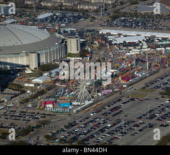 Vista aerea sopra Houston Rodeo Reliant Stadium Texas Foto Stock