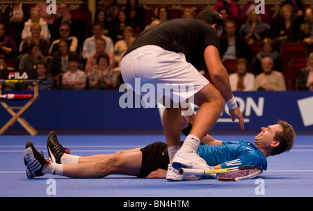 Londra Inghilterra, Dicembre 2010 ATP Aegon Masters di tennis torneo tenutasi nella Royal Albert Hall di Londra. Foto Stock