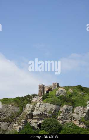 East Cliff Railway in Hastings, Regno Unito Foto Stock