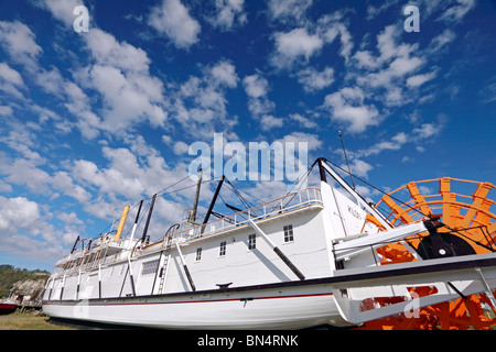 SS Klondike Sternwheel Riverboat un sito storico nazionale del Canada in Whitehorse Yukon Foto Stock