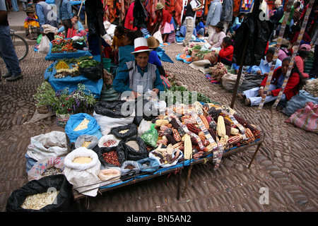 Mercato di Pisac, Perù Foto Stock