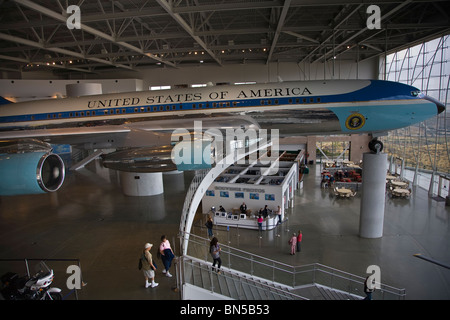 Air Force One presentano al di Ronald Reagan Presidential Library and Museum di Simi Valley California Foto Stock