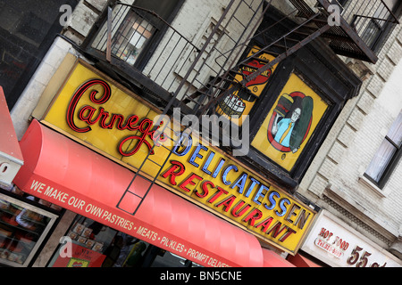 Carnegie delicatessen del ristorante, New York, America Foto Stock