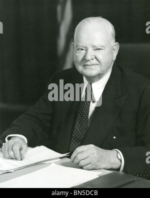 HERBERT HOOVER (1874-1964) trentunesimo PRESIDENTE DEGLI STATI UNITI D'AMERICA Foto Stock