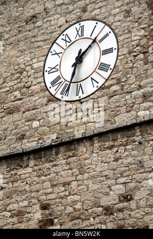 Clock Tower, Todi, Umbria Foto Stock