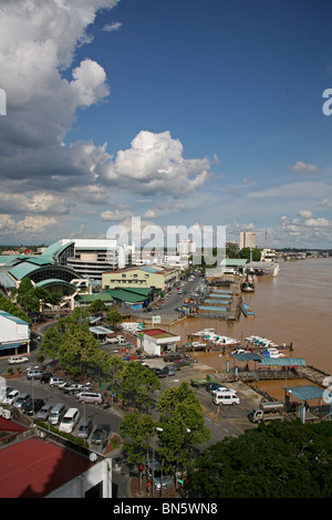 Città di Sibu, Sarawak, Borneo, Malaysia Foto Stock