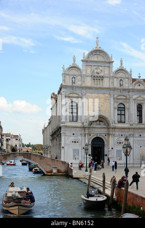 La Scuola Grande di San Marco nel Campo Santi Giovanni e Paolo, Venezia Foto Stock