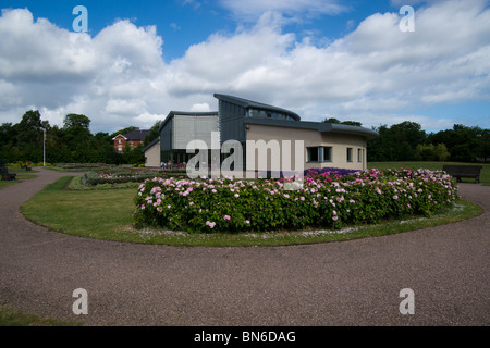 Birkenhead Park è un parco pubblico nel centro di Birkenhead, sulla penisola di Wirral, Inghilterra. Essa è stata progettata da Joseph Paxton Foto Stock