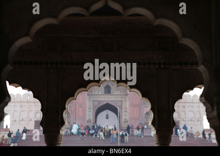 La Moschea Badshahi a Lahore, in Pakistan Foto Stock