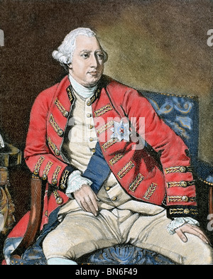 George III (Londra ,1738-Windsor, 1820). Re di Gran Bretagna e Irlanda (1760-1820), elettore (1760-1814) e il re di Hannover. Foto Stock
