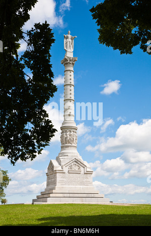 Yorktown, Virginia - Settembre 2009 - il Monumento della Vittoria nella Storica Yorktown, Virginia Foto Stock