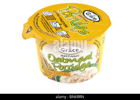 Scatola in cartone della grazia istantanea del porridge di fiocchi d'avena Foto Stock