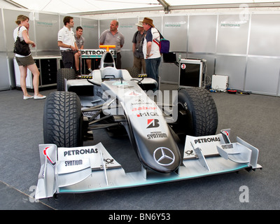 BGP 001 Brawn Mercedes 2009 al Festival della Velocità di Goodwood, Foto Stock