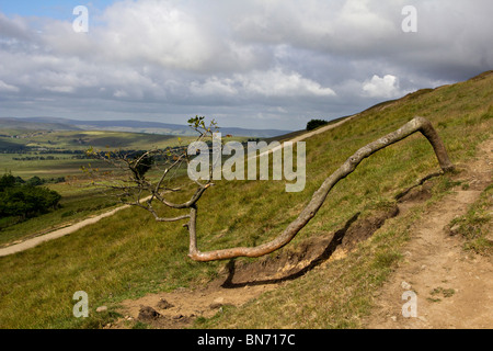 Vista dal mam tor derbyshire alta parco nazionale di Peak District Inghilterra uk gb Foto Stock