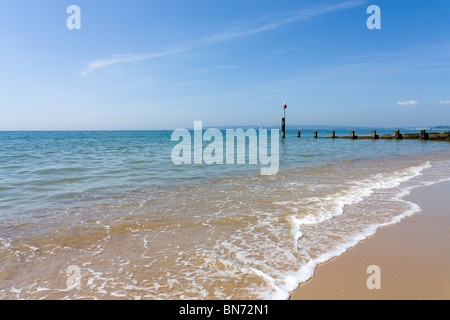 Bournemouth Beach, Dorset in inglese costa sud in estate. Foto Stock