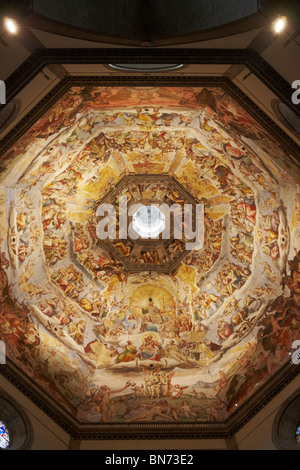 Cuppola presso la Basilica di Santa Maria del Fiore (Duomo) a Firenze, Italia Foto Stock