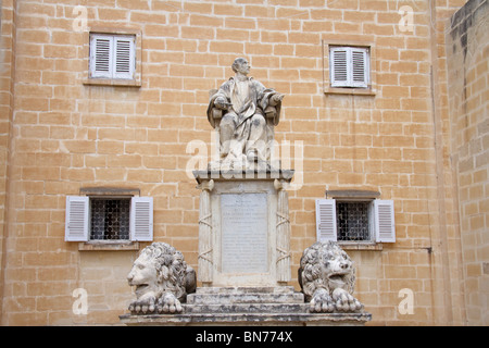 Giuseppe Nicola Zammitt, Upper Barrakka Gardens, Valletta, Malta Foto Stock
