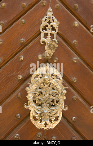 Porta ornamentali respingente Foto Stock