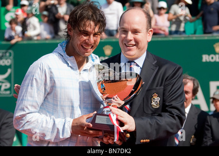 MONTE CARLO, monaco. Aprile 2010 ATP Monte Carlo Masters di tennis torneo tenutasi nel Monte Carlo Country Club di Monaco Foto Stock