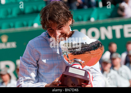 MONTE CARLO, monaco. Aprile 2010 ATP Monte Carlo Masters di tennis torneo tenutasi nel Monte Carlo Country Club di Monaco Foto Stock