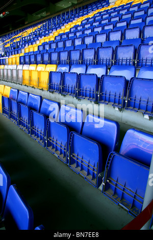 Stadio vuoto sedi sul FC Barcelona Foto Stock