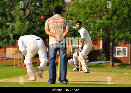 Partita di Cricket in Luton Foto Stock