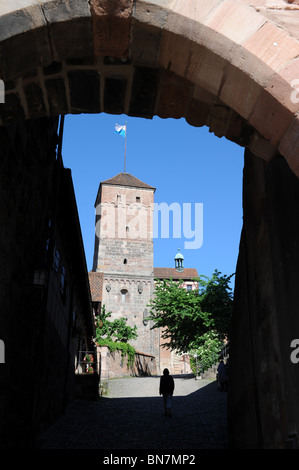 Le mura della città Nürnberg Germania Nurnberg Deutschland Europa Foto Stock