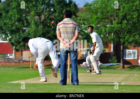 Partita di Cricket in Luton Foto Stock