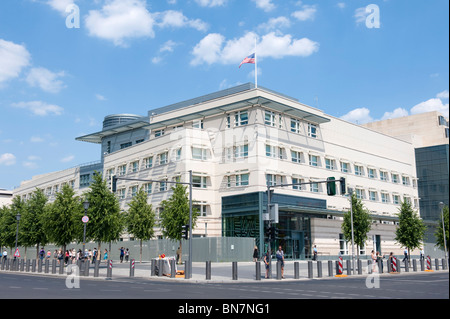 Vista Exteror della nuova ambasciata degli Stati Uniti d'America Berlino Germania Foto Stock