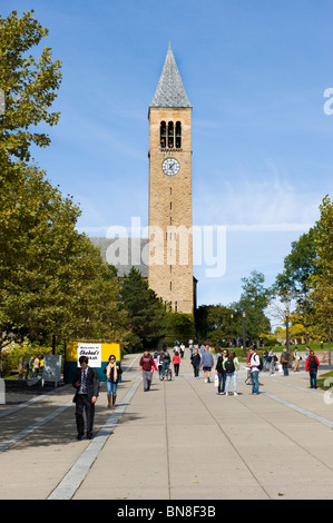 McGraw Torre e i suoni di avviso Cornell University campus Ithaca New York Regione dei Laghi Finger Foto Stock