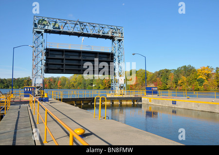 Seneca Falls New York Canal Lock Foto Stock