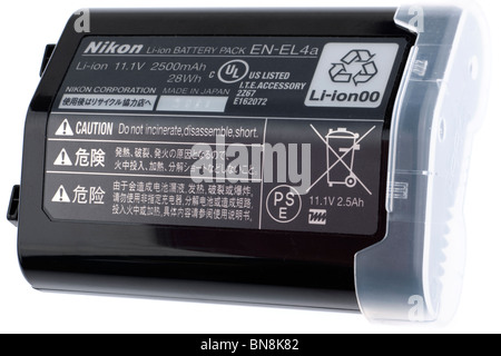 EN-EL4a 11.1v 2500mah 28Wh Nikon li-ion battey pack Foto Stock