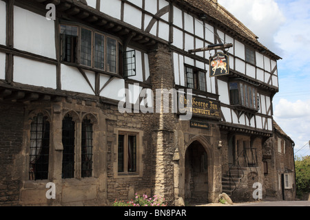 The George Inn, Norton St Philip, Somerset, Inghilterra, Regno Unito Foto Stock