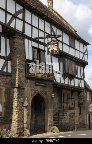 The George Inn, Norton St Philip, Somerset, Inghilterra, Regno Unito Foto Stock