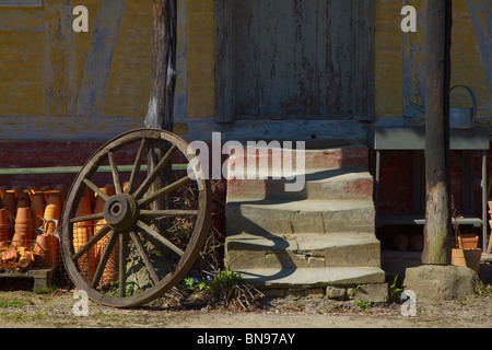 Dettaglio dalla vecchia ceramica 'Old Town' Aarhus, Danimarca Foto Stock