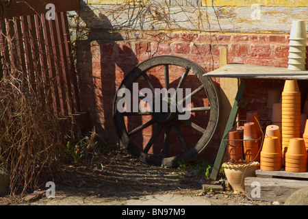 Dettaglio dalla vecchia ceramica 'Old Town' Aarhus, Danimarca Foto Stock