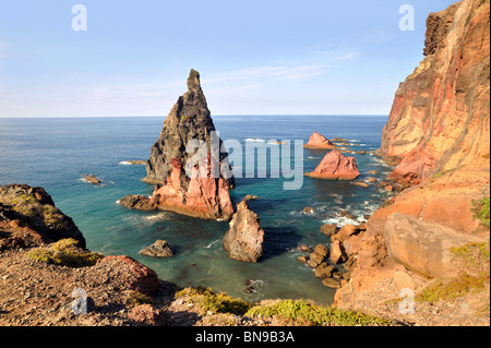 Costa orientale dell'isola di Madeira - Ponta de Sao Lourenco - paesaggio Foto Stock