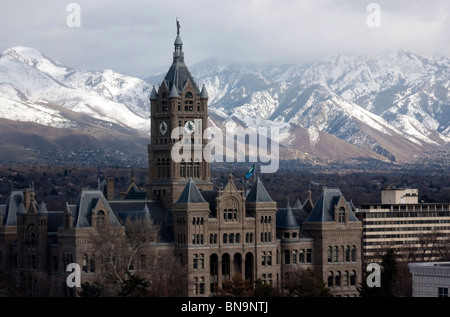 Salt Lake City e della contea di edificio Utah Foto Stock