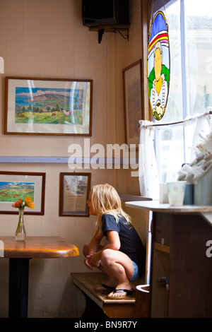 All'interno di nonna Coffee House di Kakou a Maui, Hawaii Foto Stock