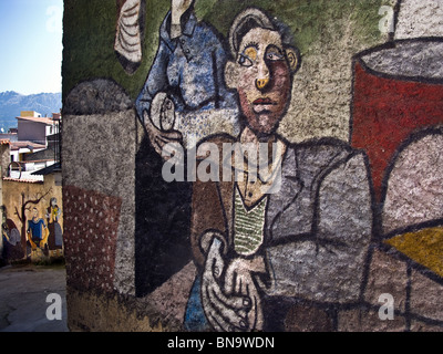 Orgosolo, SARDEGNA. Murales Foto Stock