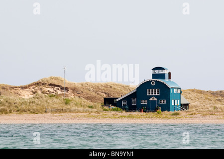 La vecchia stazione di salvataggio Blakeney Point, Blakeney Harbour, Norfolk, Regno Unito Foto Stock