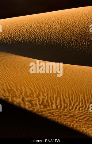 Mesquite Flat dune di sabbia,parco nazionale della Valle della Morte Foto Stock