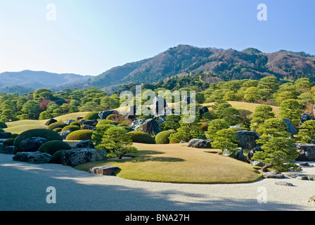 Giardino Giapponese al Museo Adachi nella Prefettura di Shimane Giappone tradizionale Paesaggio giapponese Foto Stock